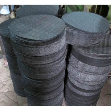Disco de aço inoxidável do filtro de rede de arame do uso 304 da indústria com furo quadrado